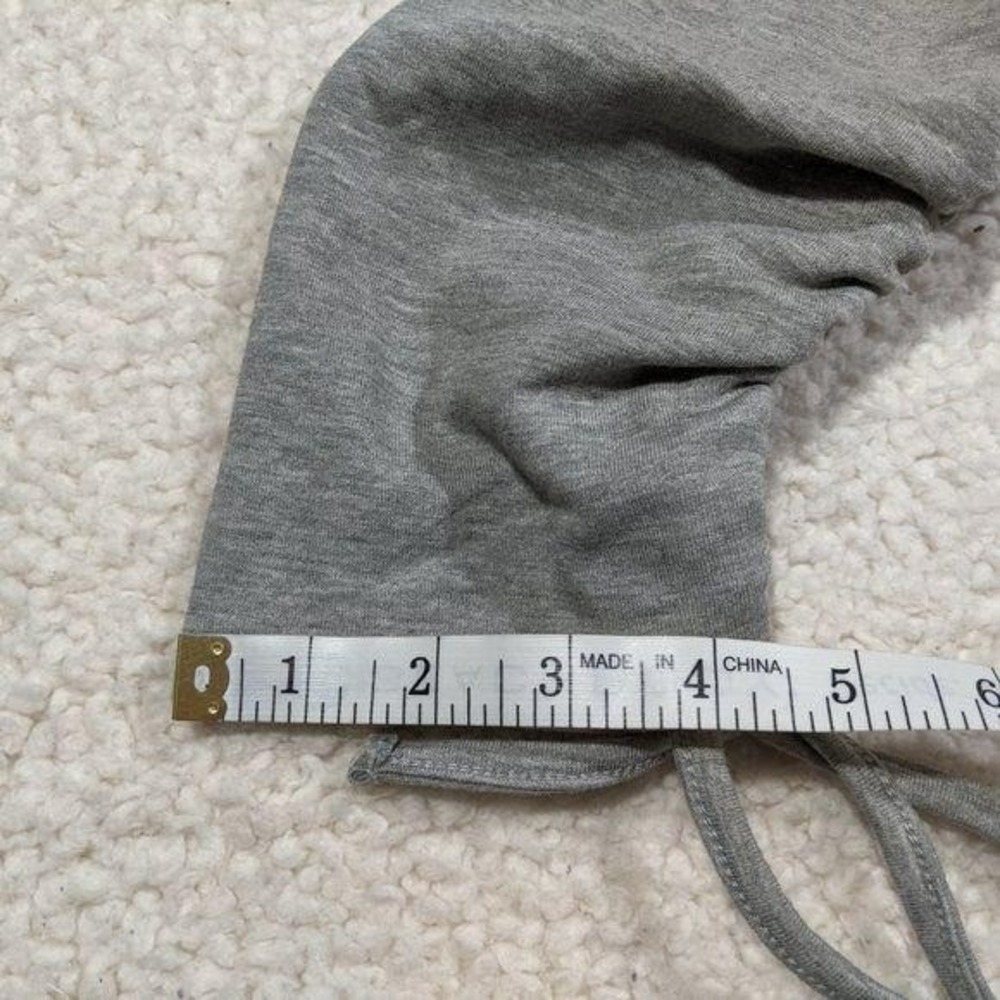 Rachel Roy Fleece Sweatshirt Women's‎ Size Small Ruched Drawstring Sleeve Casual - Picture 11 of 12